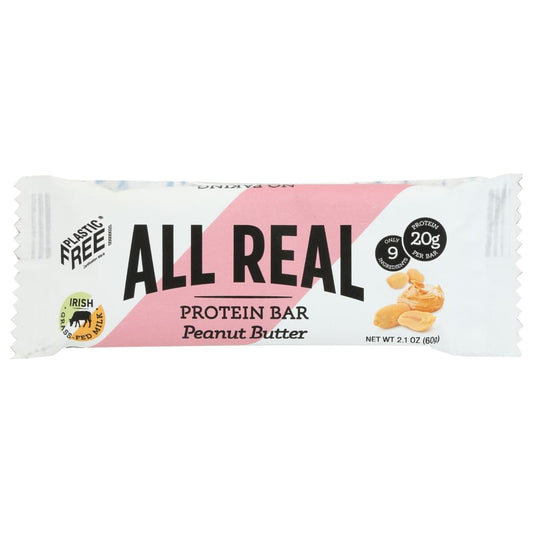 ALL REAL NUTRITION: Peanut Butter Protein Bar 2.1 oz (Pack of 5) - Grocery > Nutritional Bars - ALL REAL NUTRITION