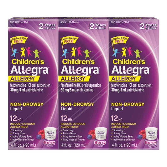 Allegra Children’s 12-Hour Allergy Relief Liquid 3 ct. - Allegra