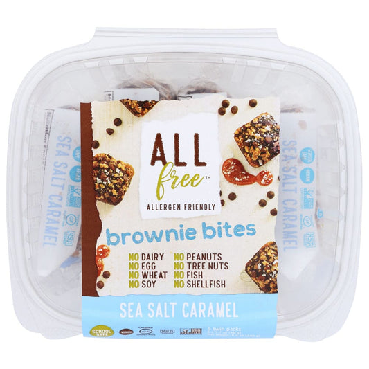 ALLFREE: Sea Salt Caramel Brownie Bites 8.5 oz (Pack of 4) - ALLFREE