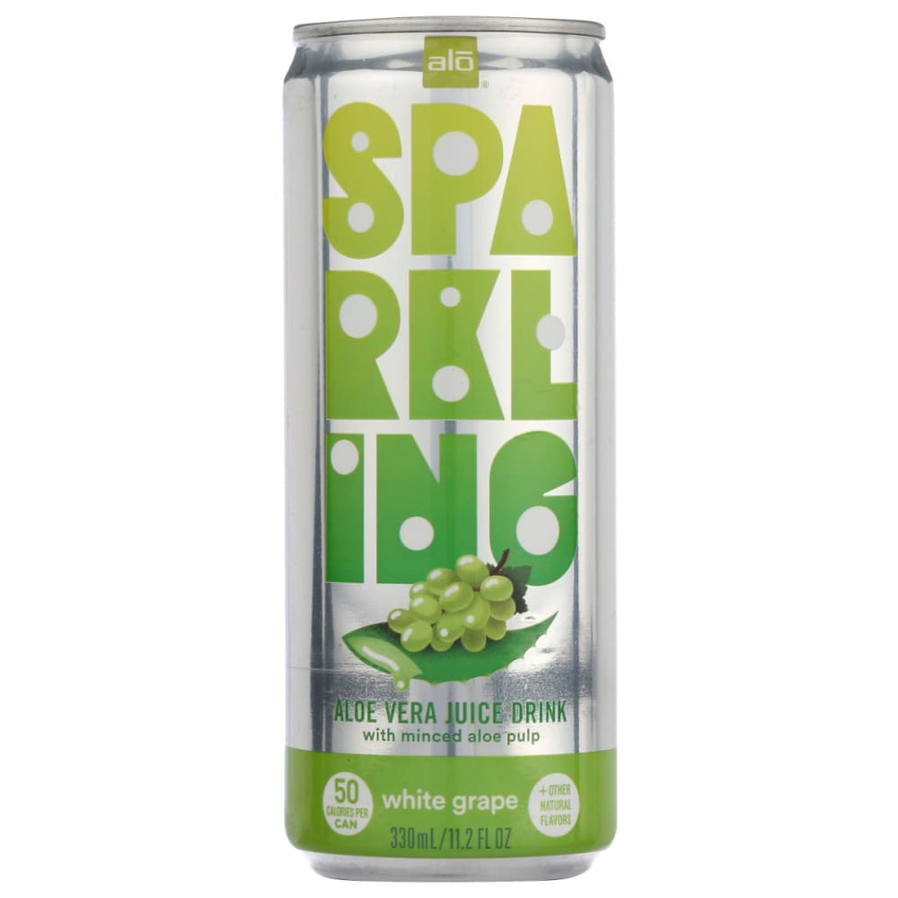 ALO: Sparkling White Grape Aloe Vera Juice 11.2 fo (Pack of 6) - Grocery > Beverages > Juices - ALO