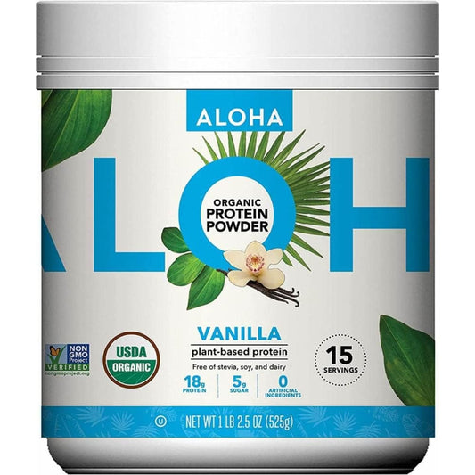 ALOHA Vitamins & Supplements > Protein Supplements & Meal Replacements ALOHA: Organic Vanilla Protein Powder, 1 lb