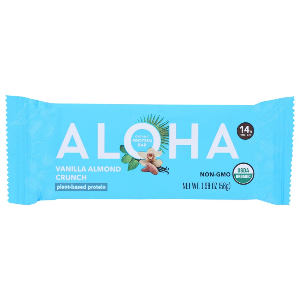 ALOHA: Vanilla Almond Crunch Protein Bar 1.9 oz (Pack of 5) - Grocery > Nutritional Bars Drinks and Shakes - ALOHA