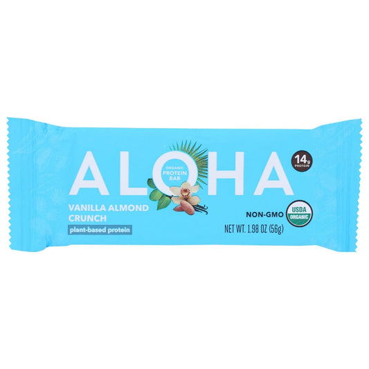 ALOHA: Vanilla Almond Crunch Protein Bar 1.9 oz (Pack of 5) - Grocery > Nutritional Bars Drinks and Shakes - ALOHA