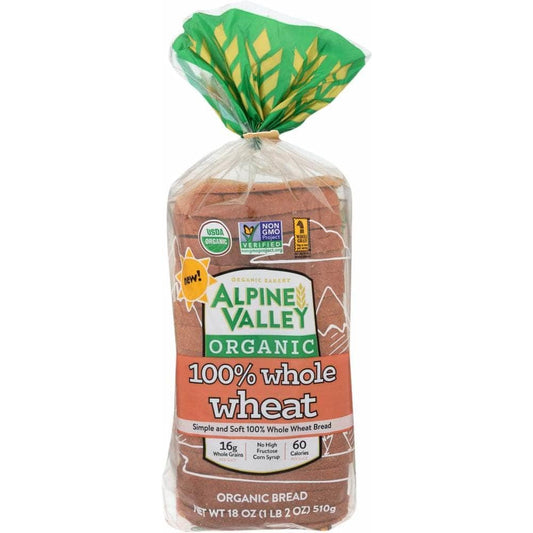 Alpine Valley Alpine Valley 100% Whole Wheat Honey, 18 oz