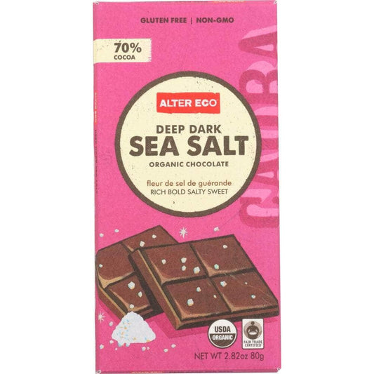 Alter Eco Alter Eco Chocolate Organic Deep Dark Sea Salt, 2.82 oz