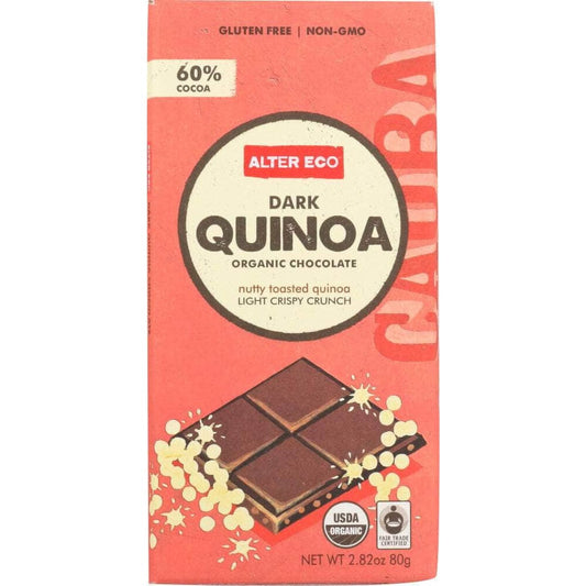Alter Eco Alter Eco Organic Chocolate Dark Quinoa, 2.82 oz