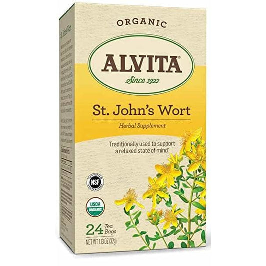 ALVITA Grocery > Beverages > Coffee, Tea & Hot Cocoa ALVITA: Tea St Johns Wort Org, 24 bg