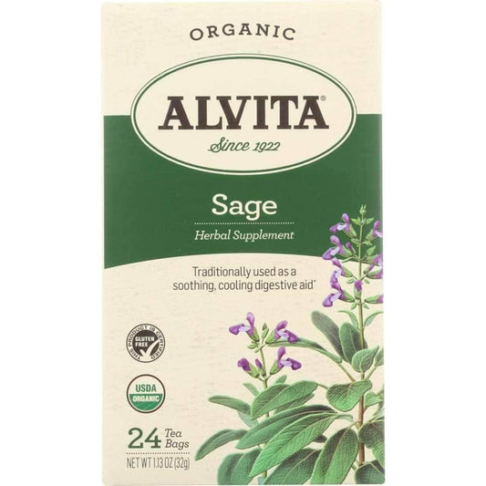 Alvita Alvita Teas Organic Sage Caffeine Free 24 Tea Bags, 1.13 oz