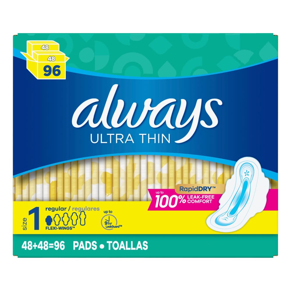 Always Ultra Thin Regular Pads with Flexi-Wings 96 ct. - Always