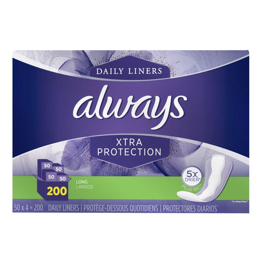 Always Xtra Protection Pantiliners 200 ct. - Always