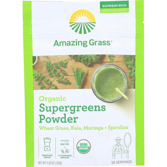 AMAZING GRASS Vitamins & Supplements > Miscellaneous Supplements AMAZING GRASS: Supergreen 30Serv Org, 5.29 oz