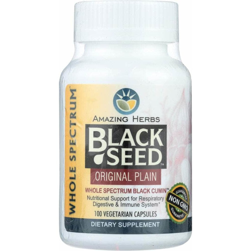 Amazing Herbs Amazing Herbs Black Seed Original Plain, 100 cp