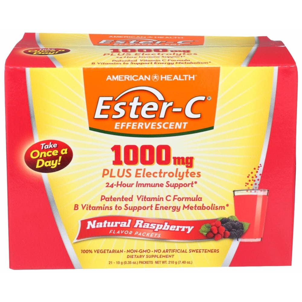 AMERICAN HEALTH American Health Ester-C 1000Mg Effervescent Raspberry, 21 Ea