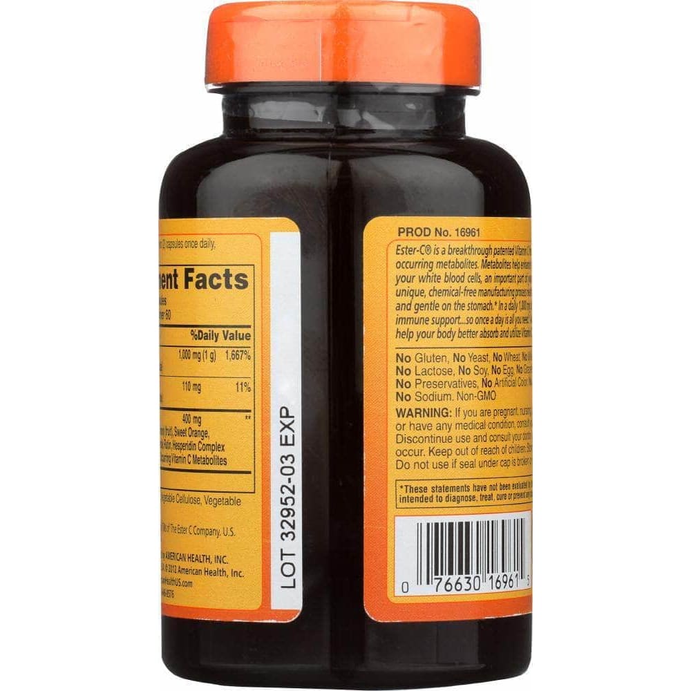 Ester C American Health Ester-C 500 mg with Citrus Bioflavonoids, 120 Capsules