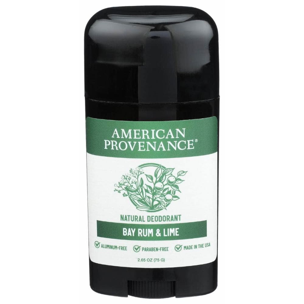 AMERICAN PROVENANCE Beauty & Body Care > Deodorants & Antiperspirants > Deodorant Stick AMERICAN PROVENANCE Bay Rum and Lime Deodorant, 2.65 oz