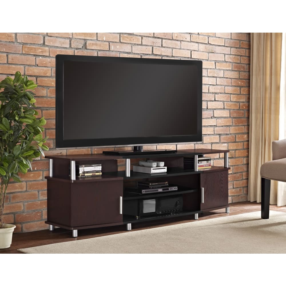 Ameriwood Home Carson 63 TV Stand - Cherry - Ameriwood