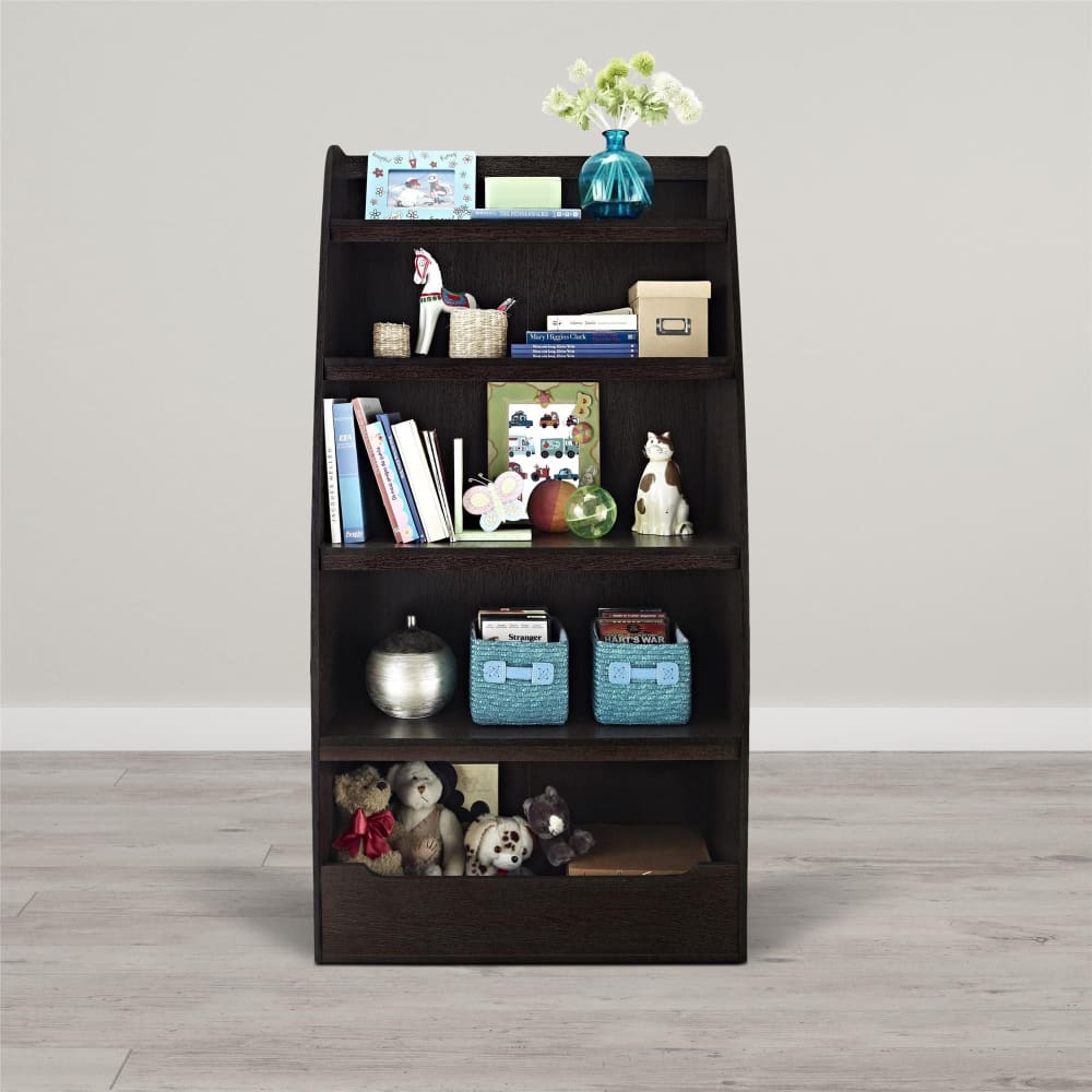 Ameriwood Home Mia 4-Shelf Bookcase - Espresso - Home/Furniture/Living Room Furniture/Accent Furniture/Bookcases & Shelving/ - Unbranded
