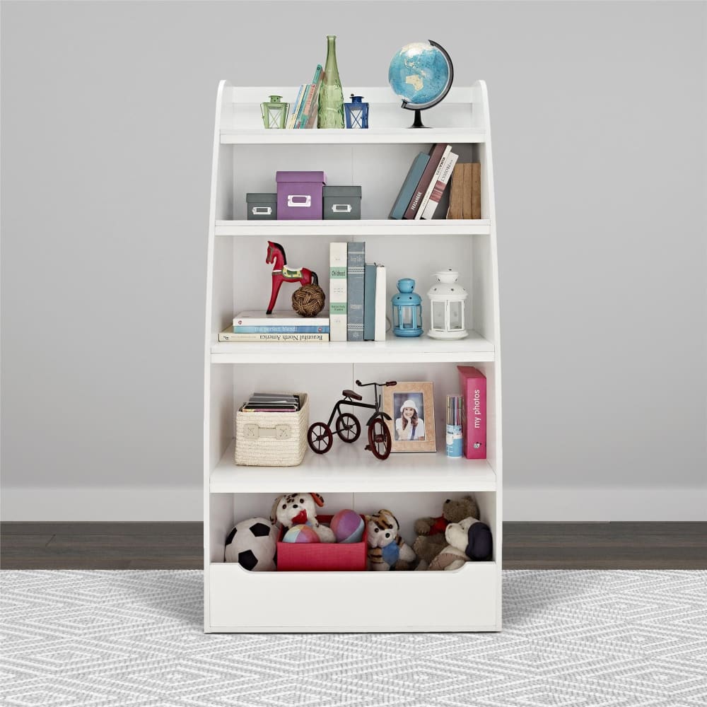 Ameriwood Home Mia 4-Shelf Bookcase - White - Home/Furniture/Living Room Furniture/Accent Furniture/Bookcases & Shelving/ - Unbranded