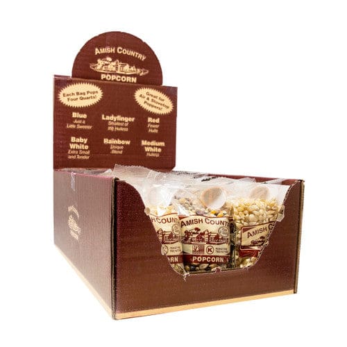 Amish Country Assorted Popcorn Display 4oz (Case of 30) - Snacks/Popcorn - Amish Country