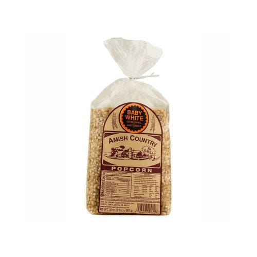Amish Country Popcorn Baby White Popcorn 2lb (Case of 8) - Snacks/Popcorn - Amish Country Popcorn