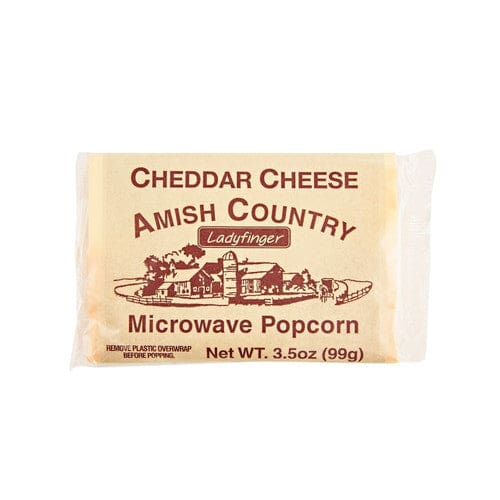 Amish Country Popcorn Cheddar Cheese Microwave Popcorn 6-3.5oz (Case of 10) - Snacks/Popcorn - Amish Country Popcorn