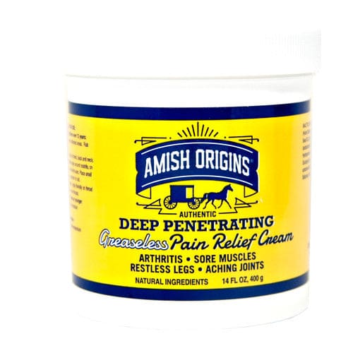 Amish Origins Deep Penetrating Pain Relief Cream 14oz (Case of 12) - Misc/Personal Care - Amish Origins