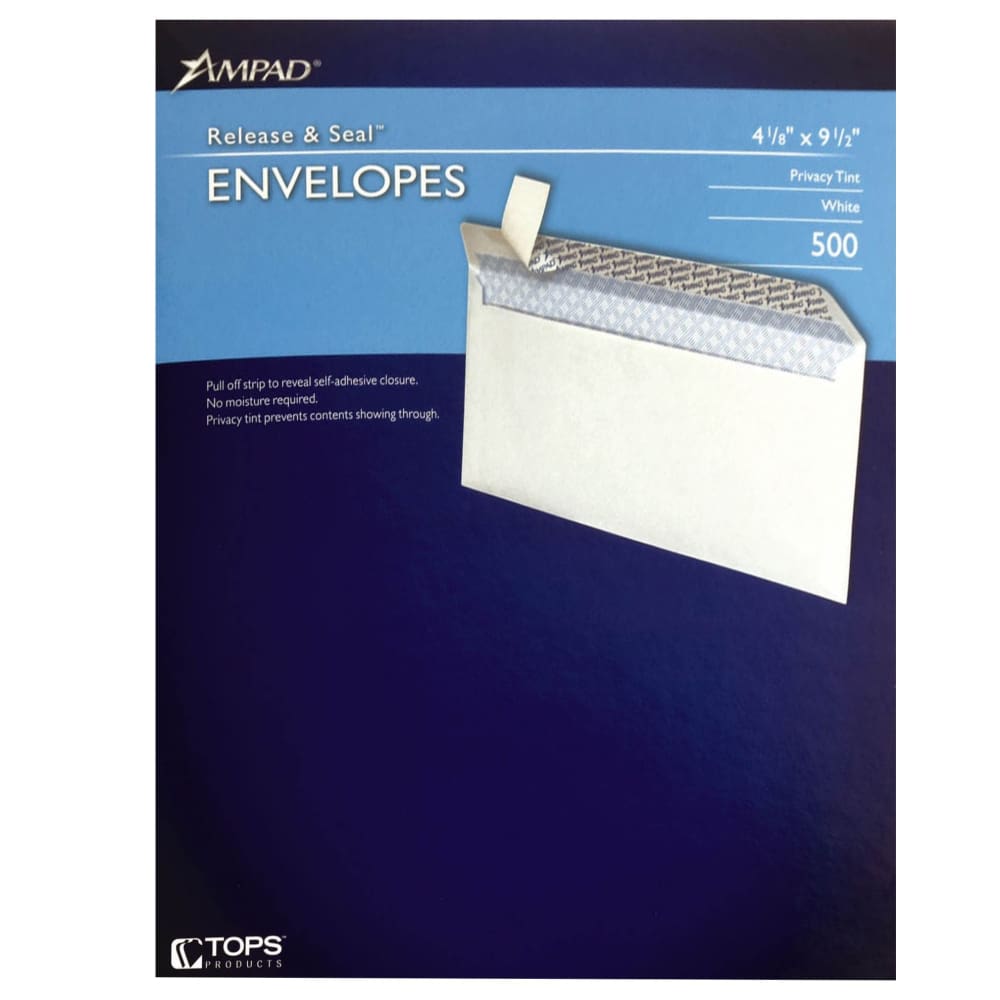 Ampad #10 Peel and Seal Envelopes 500 Count - Ampad