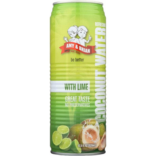 Amy & Brian Amy And Brian Coconut Juice with Lime,17.5 oz