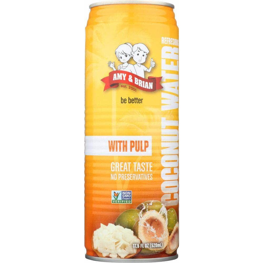 Amy & Brian Amy And Brian Coconut Juice with Pulp, 17.5 oz