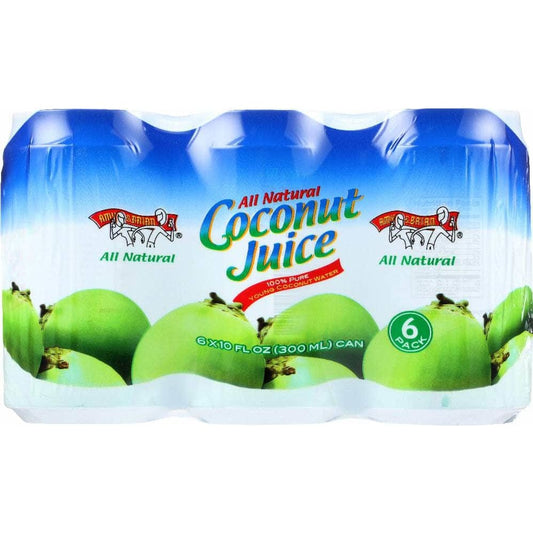 Amy & Brian Amy And Brian Pulp Free Coconut Juice 6 Count, 60 Oz