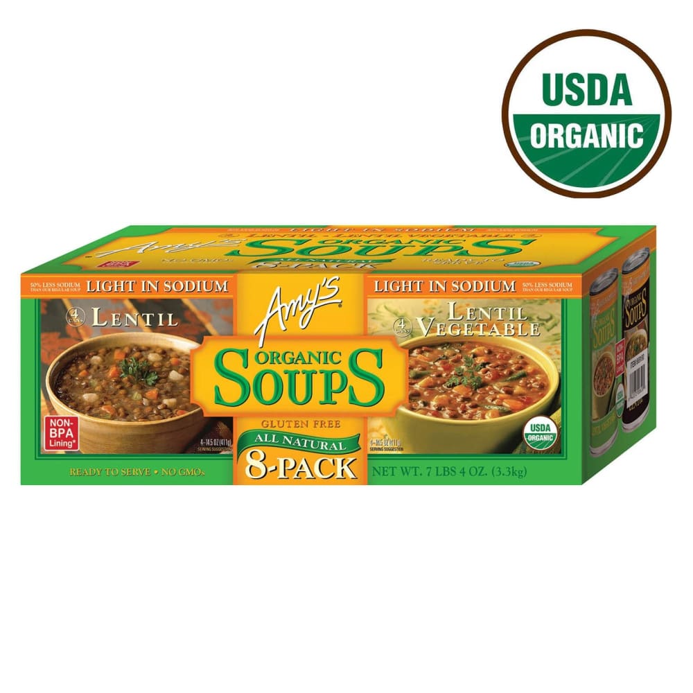 Amy’s Organic Lentil Soups 8 pk./14.5 oz. - Amy’s