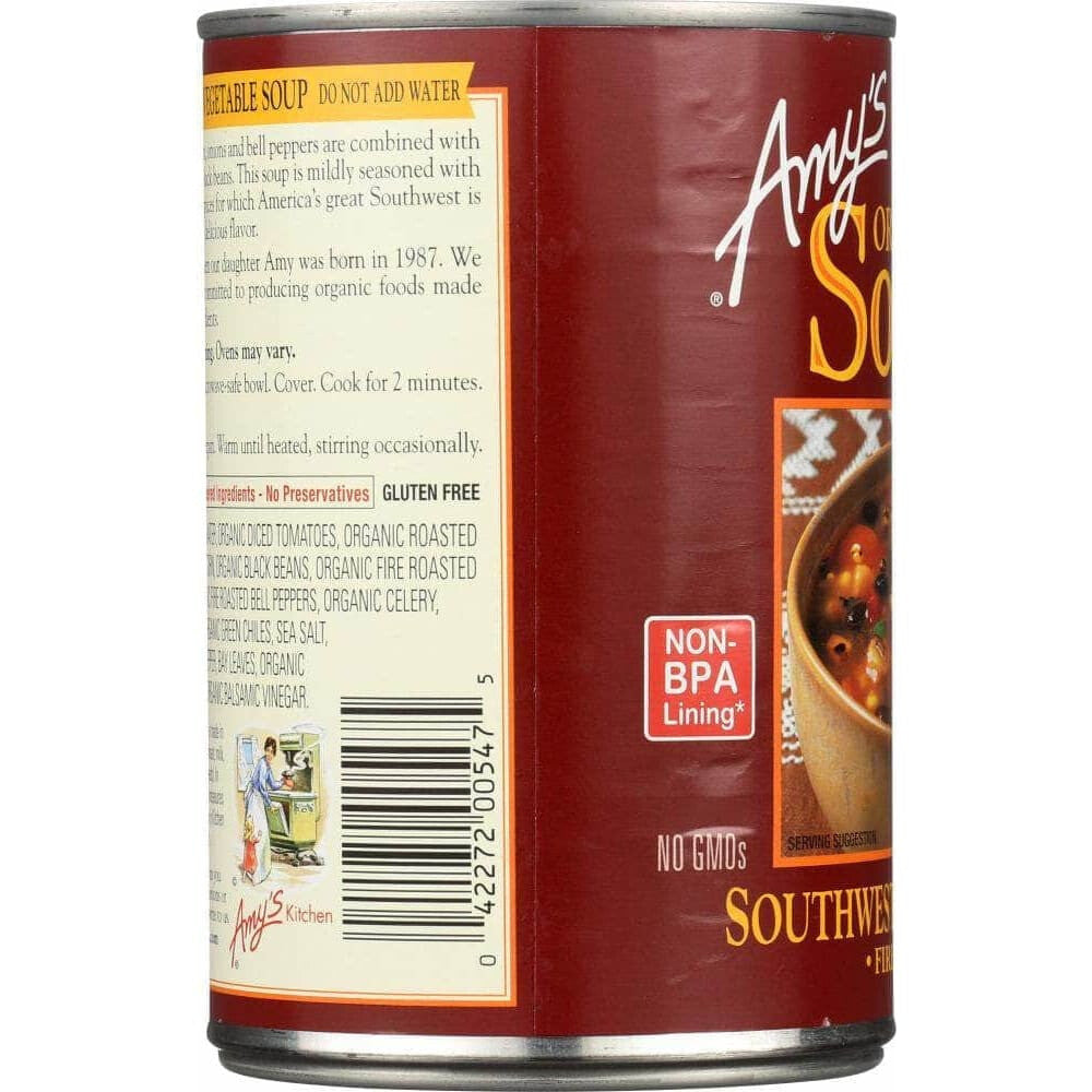 Amys Amy's Organic Soup Fire Roasted Southwestern Vegetable, 14.3 oz