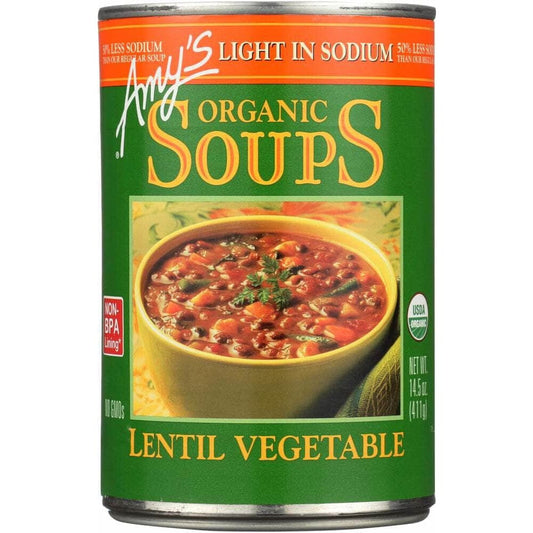 Amys Amy's Organic Soup Light in Sodium Lentil Vegetable, 14.5 oz