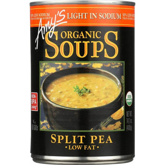 Amys Amy's Organic Soup Low Fat Light In Sodium Split Pea, 14.1 oz