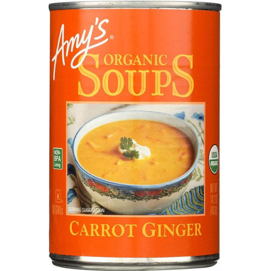 Amys Amys Soup Carrot Ginger Organic, 14.2 oz