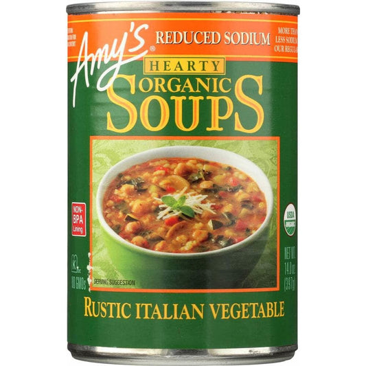Amys Amys Soup Vegetable Italian Reduce Sodium, 14 oz
