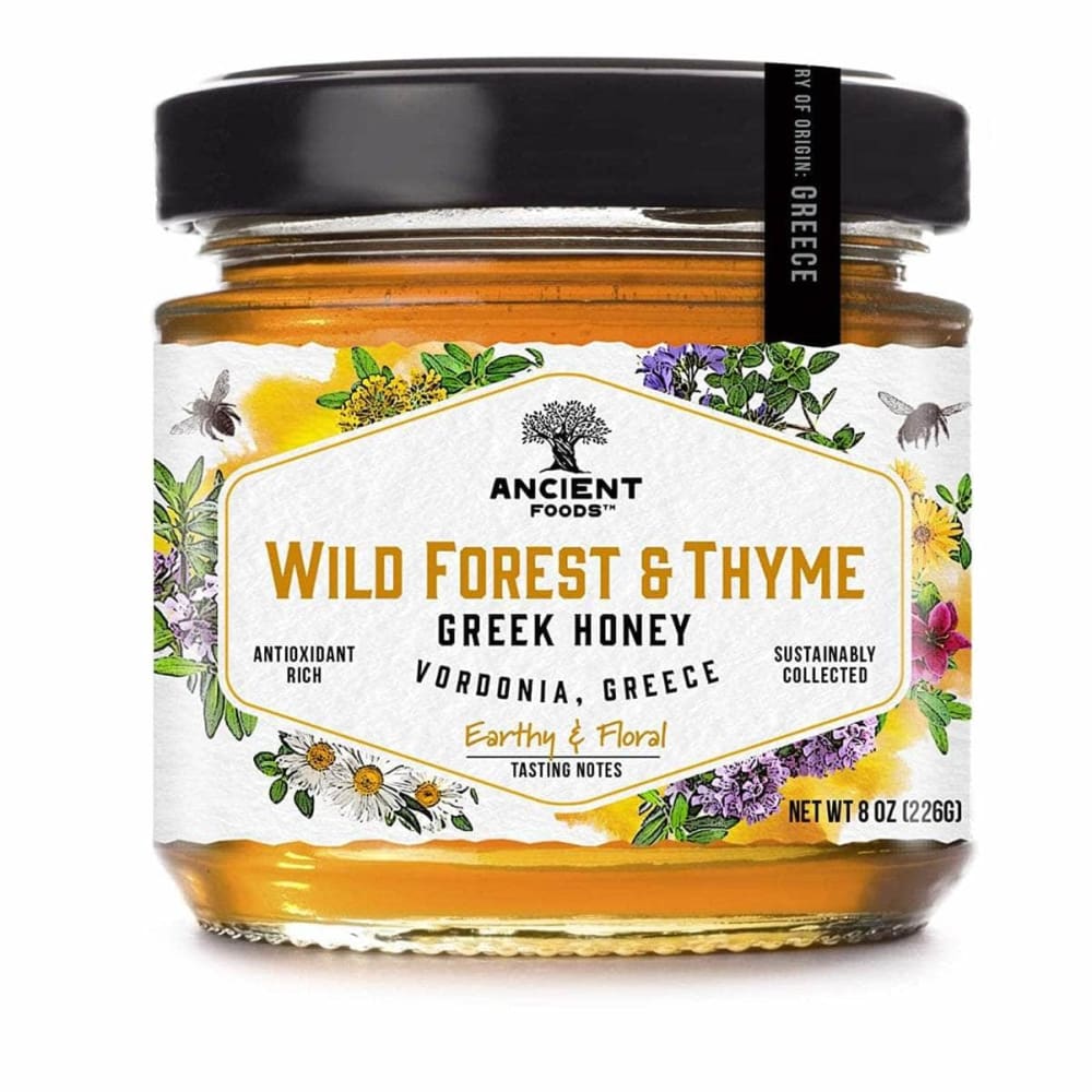 ANCIENT FOODS Grocery > Cooking & Baking > Honey ANCIENT FOODS: Honey Grk Wld Frst Thyme, 8 oz