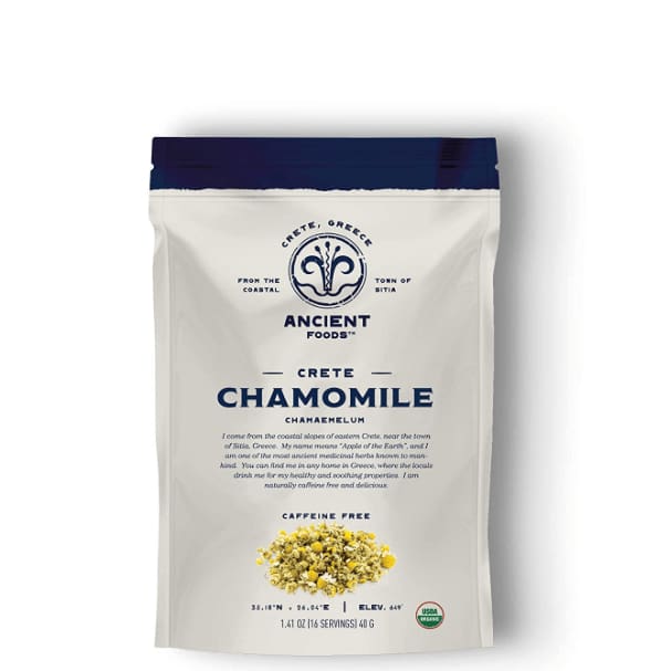 ANCIENT FOODS Grocery > Beverages > Coffee, Tea & Hot Cocoa ANCIENT FOODS: Organic Greek Chamomile Tea, 40 gm