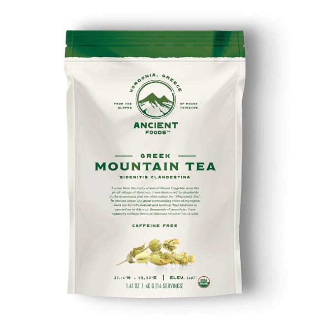 ANCIENT FOODS Grocery > Beverages > Coffee, Tea & Hot Cocoa ANCIENT FOODS: Organic Greek Mountain Tea, 40 gm