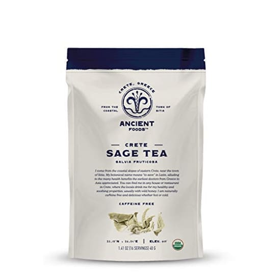 ANCIENT FOODS Grocery > Beverages > Coffee, Tea & Hot Cocoa ANCIENT FOODS: Organic Sage Herbal Tea, 40 gm
