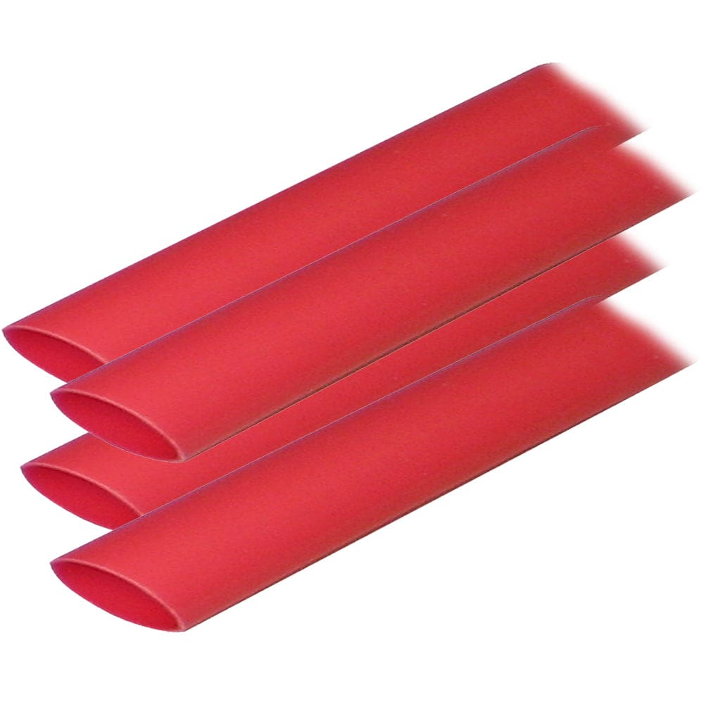 Ancor Adhesive Lined Heat Shrink Tubing (ALT) - 3/ 4 x 12 - 4-Pack - Red - Electrical | Wire Management - Ancor