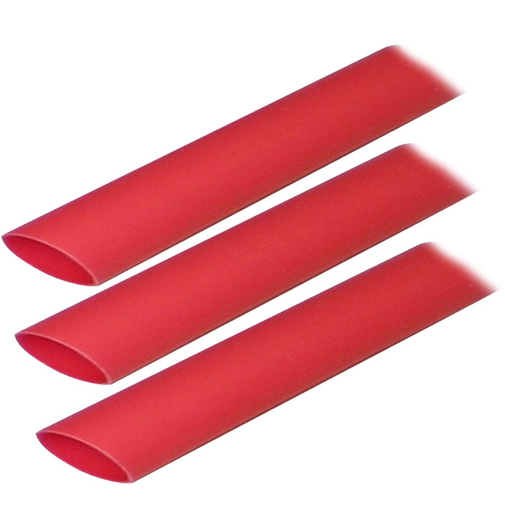Ancor Adhesive Lined Heat Shrink Tubing (ALT) - 3/ 4 x 3 - 3-Pack - Red (Pack of 4) - Electrical | Wire Management - Ancor