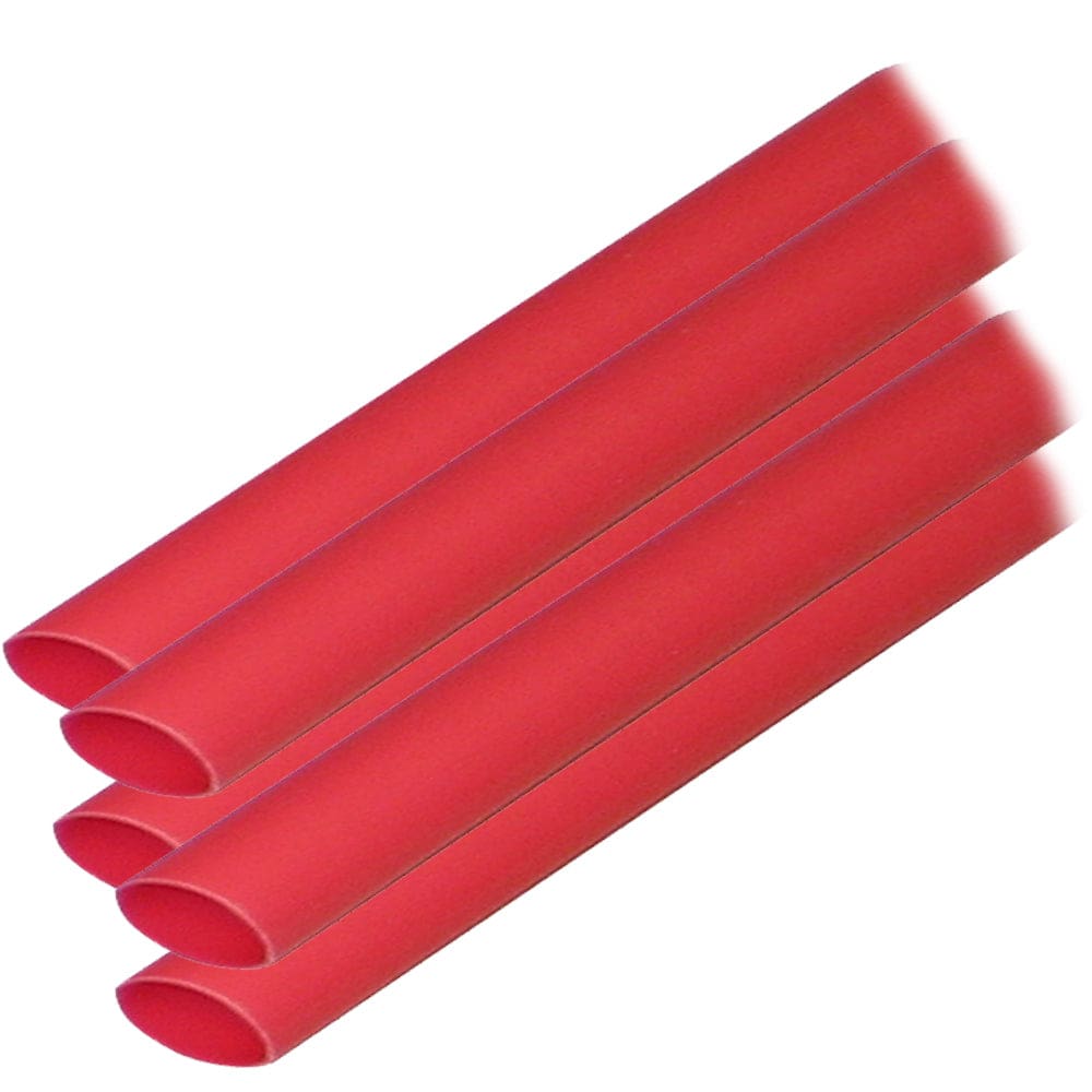 Ancor Adhesive Lined Heat Shrink Tubing (ALT) - 3/ 8 x 6 - 5-Pack - Red (Pack of 3) - Electrical | Wire Management - Ancor
