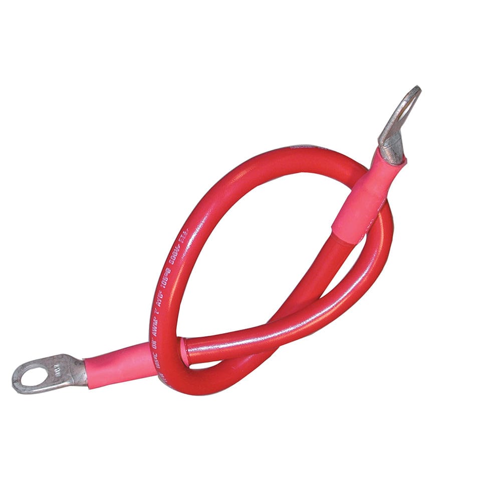 Ancor Battery Cable Assembly 2 AWG (34mm²) Wire 3/ 8 (9.5mm) Stud Red - 48 (121.9cm) - Electrical | Wire - Ancor