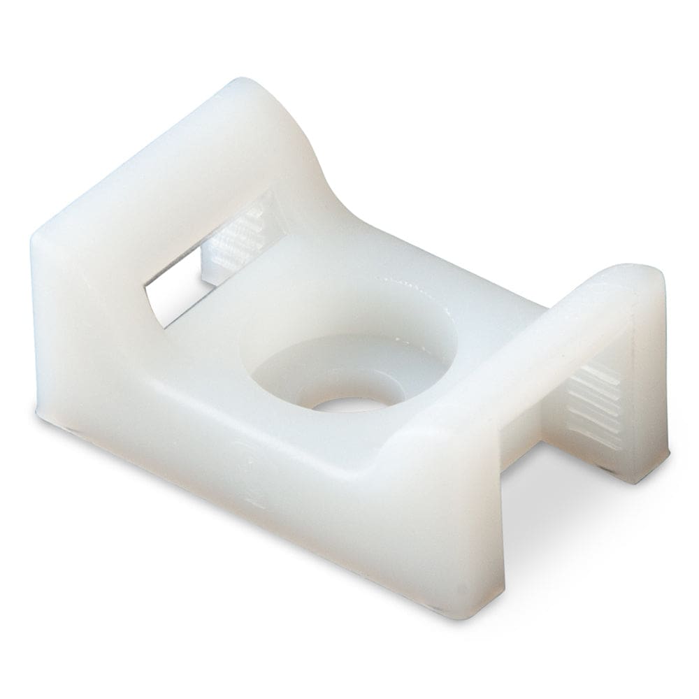 Ancor Cable Tie Mount - Natural - #8 Screw - 100 Pieces Per Bag (Pack of 2) - Electrical | Wire Management - Ancor