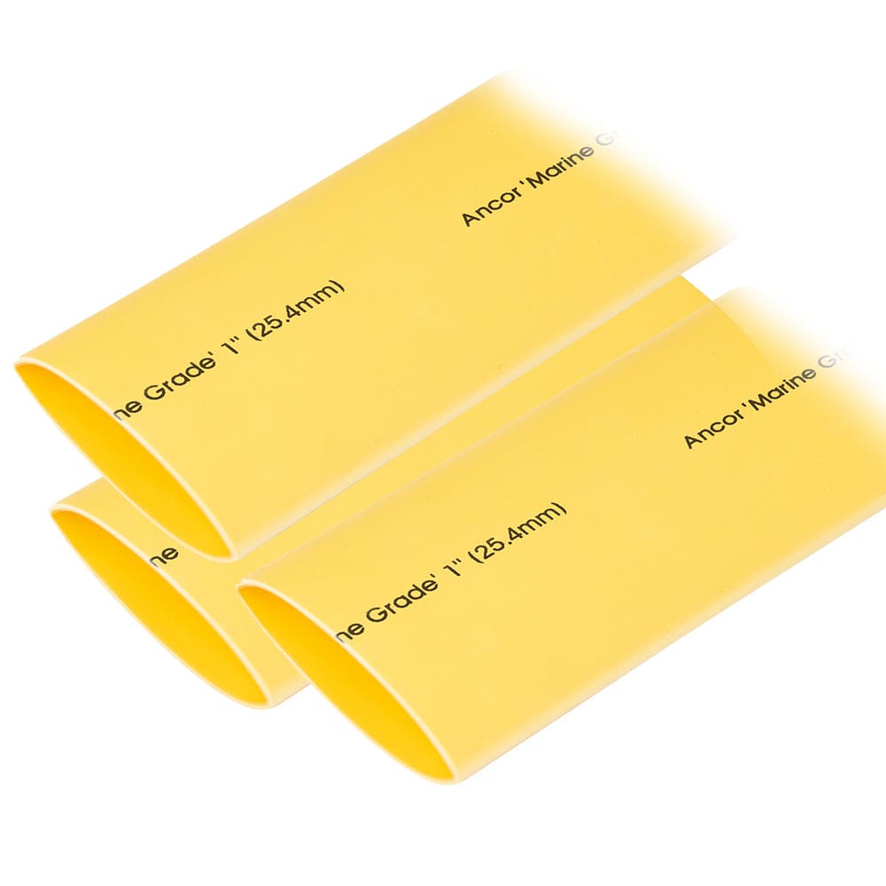 Ancor Heat Shrink Tubing 1 x 12 - Yellow - 3 Pieces - Electrical | Wire Management - Ancor