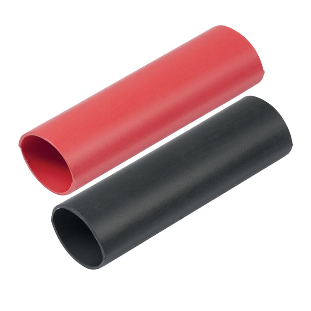 Ancor Heavy Wall Heat Shrink Tubing - 1 x 3 - 2-Pack - Black/ Red (Pack of 4) - Electrical | Wire Management - Ancor