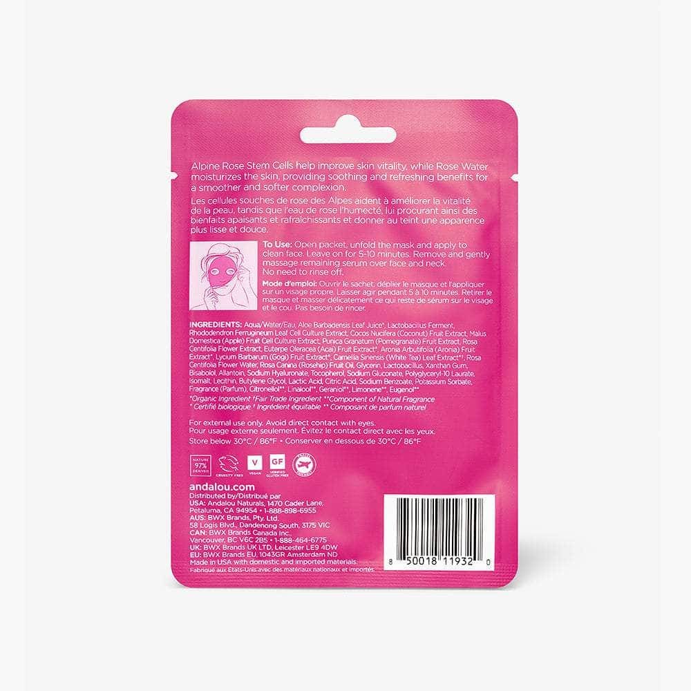 ANDALOU Beauty & Body Care > Skin Care > Facial Masks ANDALOU 1000 Roses Instant Soothe & Smooth Sheet Mask, 0.6 fo