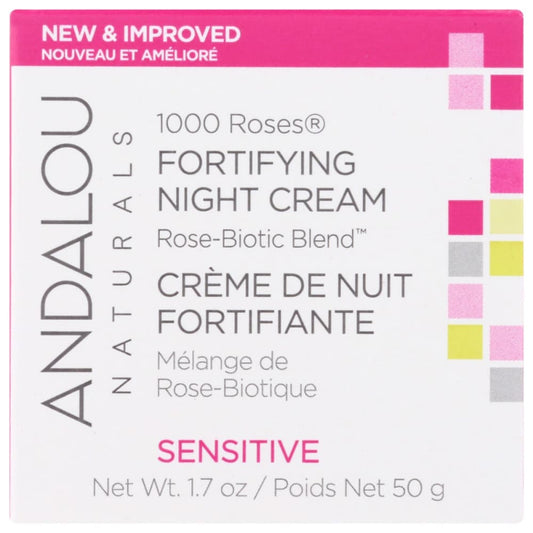 ANDALOU NATURALS: 1000 Roses Fortifying Night Cream 1.7 oz - Beauty & Body Care > Skin Care > Facial Lotions & Cremes - ANDALOU NATURALS