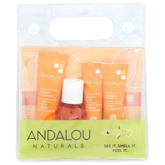 ANDALOU NATURALS: Brightening Routine Fcl Kit 4 pc (Pack of 2) - Beauty & Body Care > Skin Care - ANDALOU NATURALS